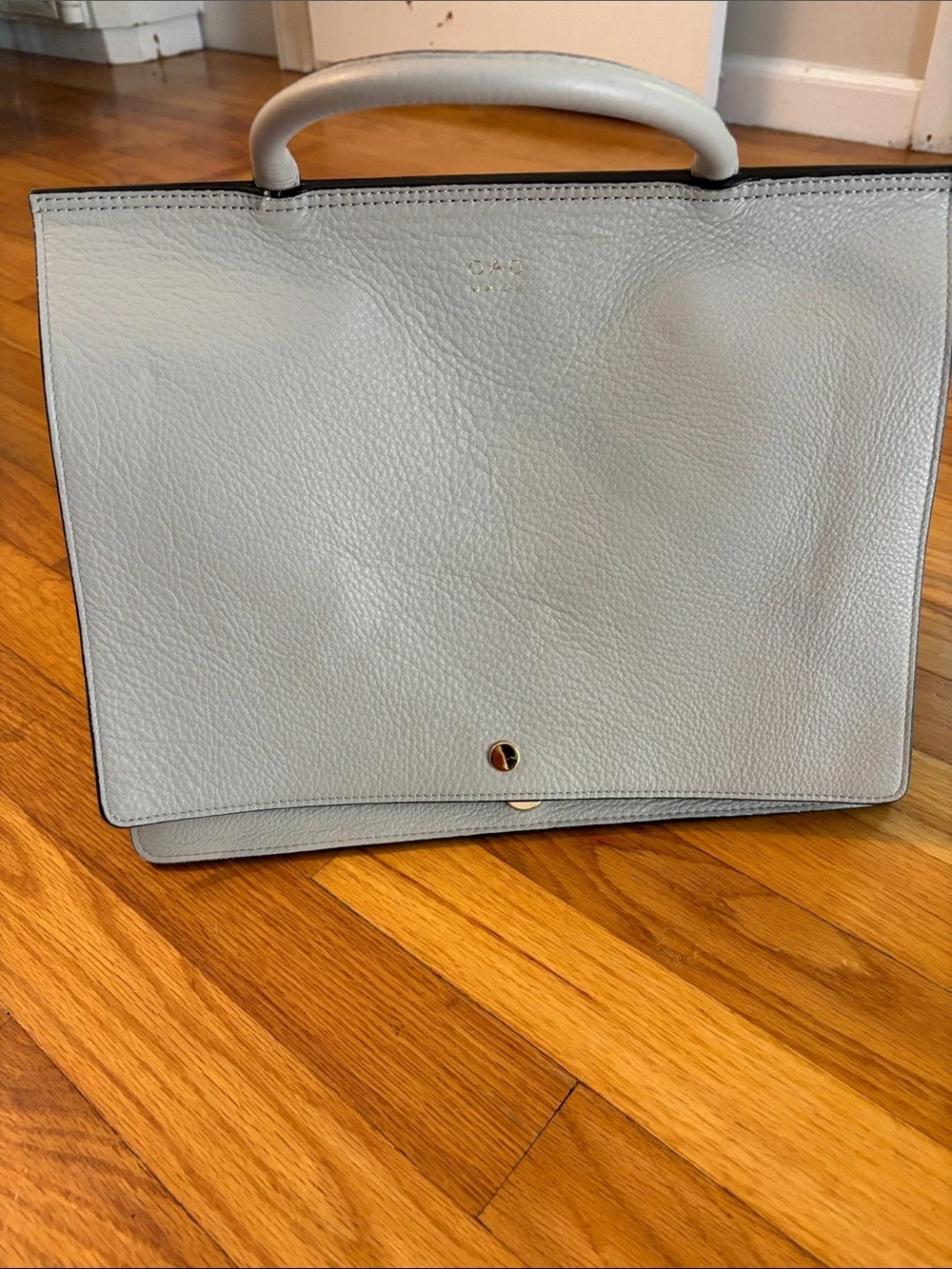 OAD New York Leather bag Top-Handle Satchel in Grey